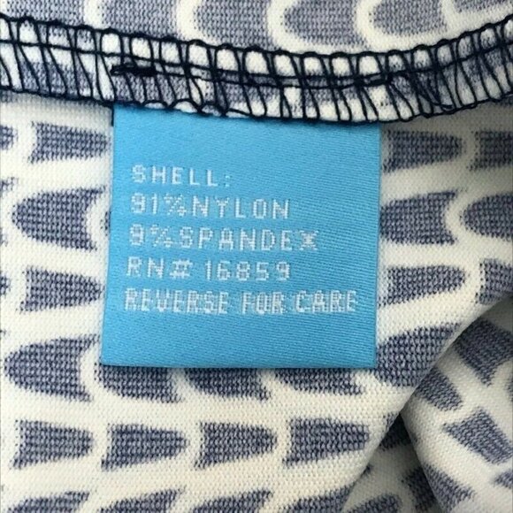 J. McLaughlin A Line Dress Blue Geometric Small - Picture 6 of 6